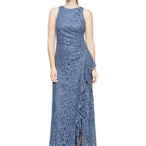 Alex Evenings Elegant Blue Evening Gown